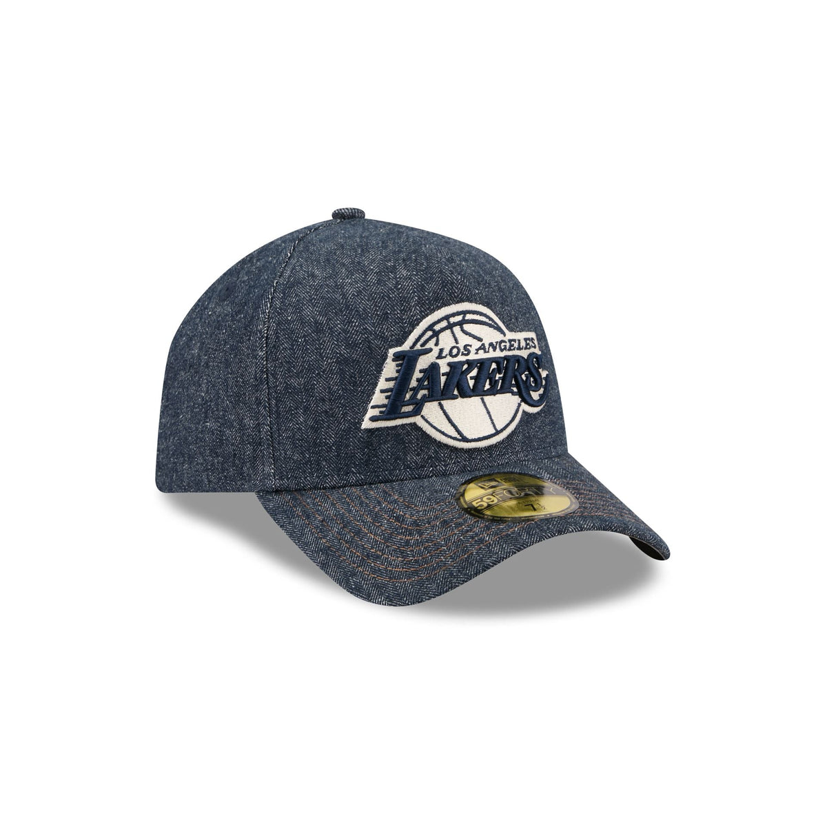 Los Angeles Lakers Denim 59FORTY A-Frame Fitted Hat