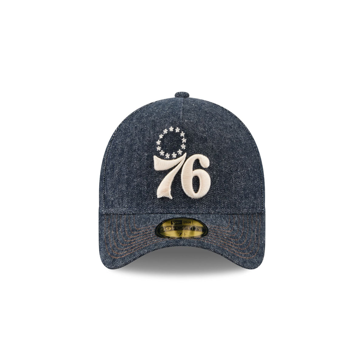 Philadelphia 76ers Denim 59FORTY A-Frame Fitted Hat