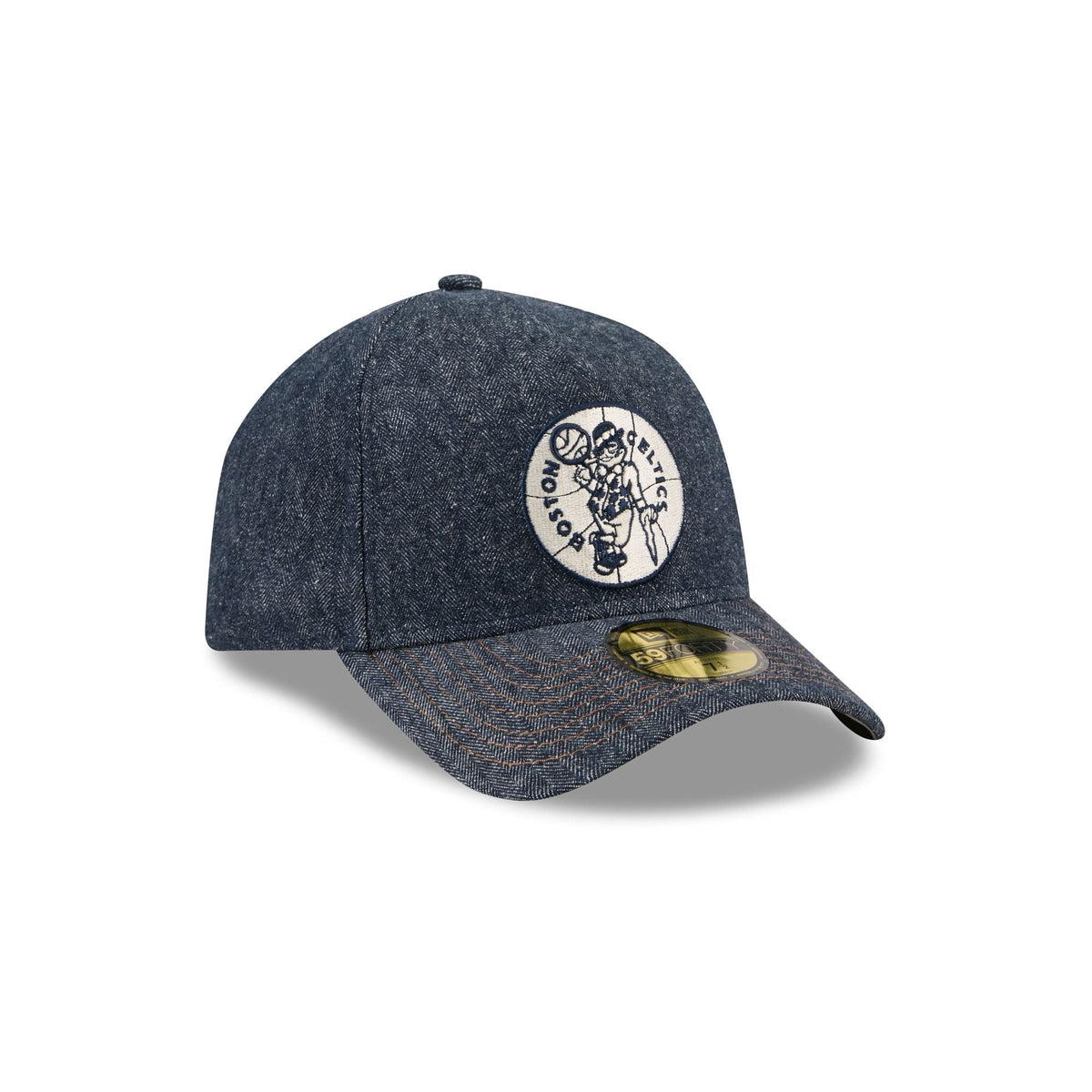 Boston Celtics Denim 59FORTY A-Frame Fitted Hat