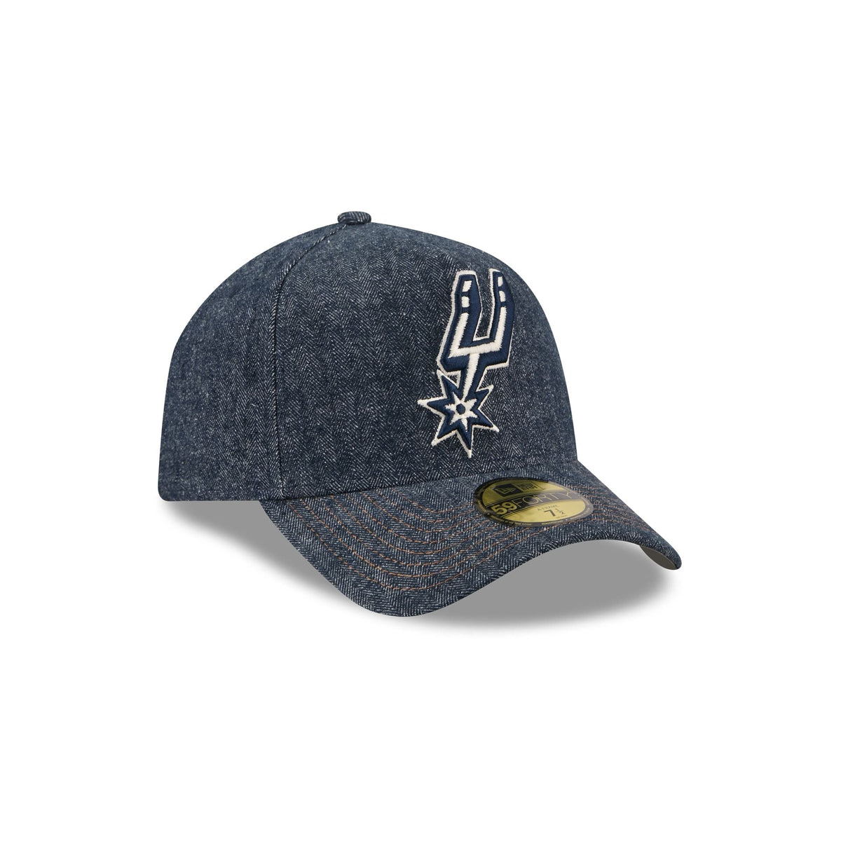 San Antonio Spurs Denim 59FORTY A-Frame Fitted Hat