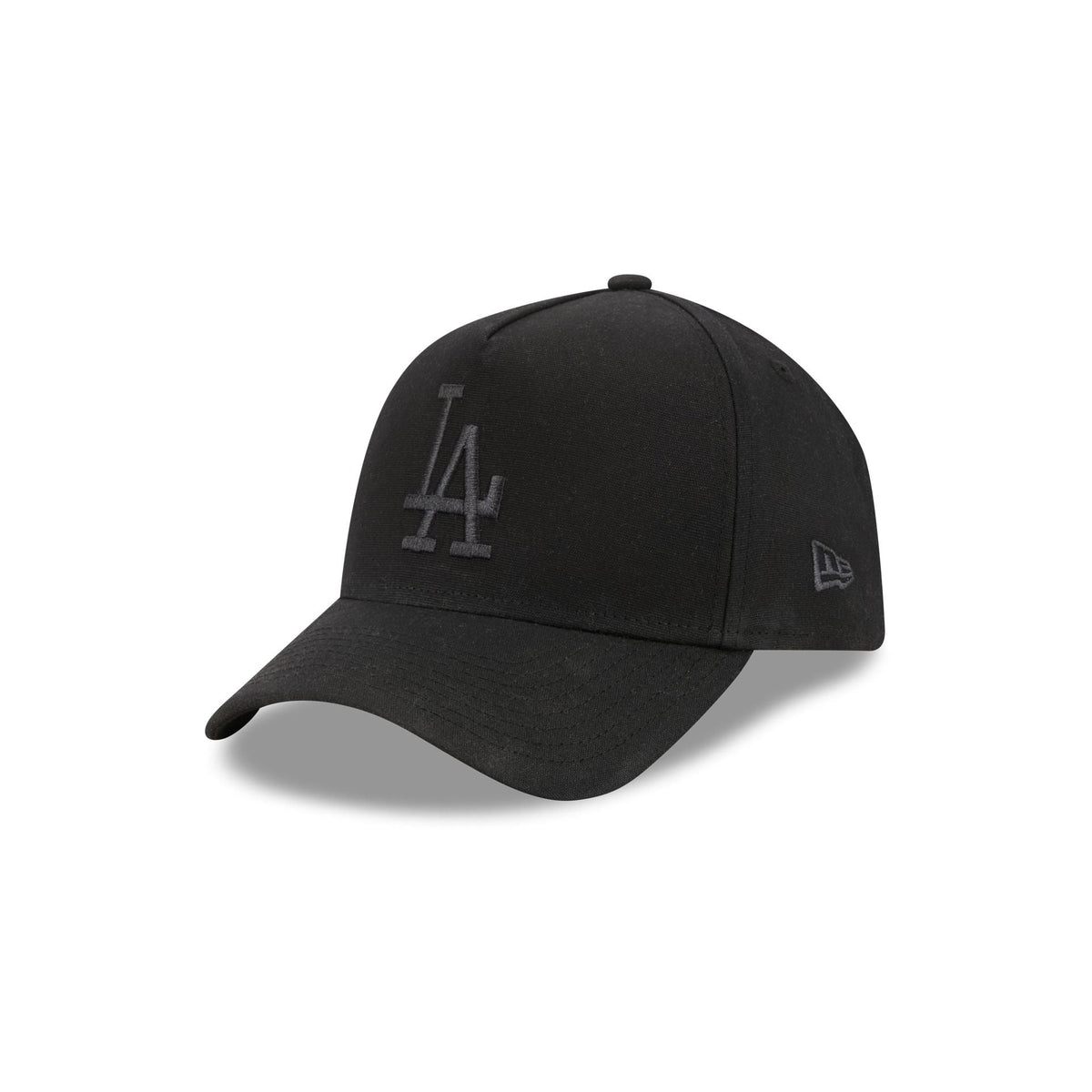 Los Angeles Dodgers Waxed Canvas Black 59FORTY A-Frame Fitted Hat