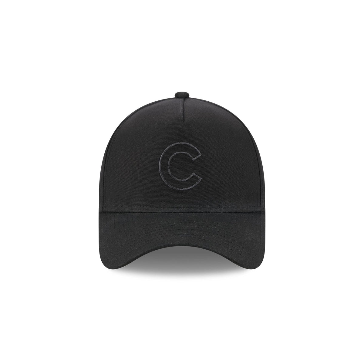 Chicago Cubs Waxed Canvas Black 59FORTY A-Frame Fitted Hat