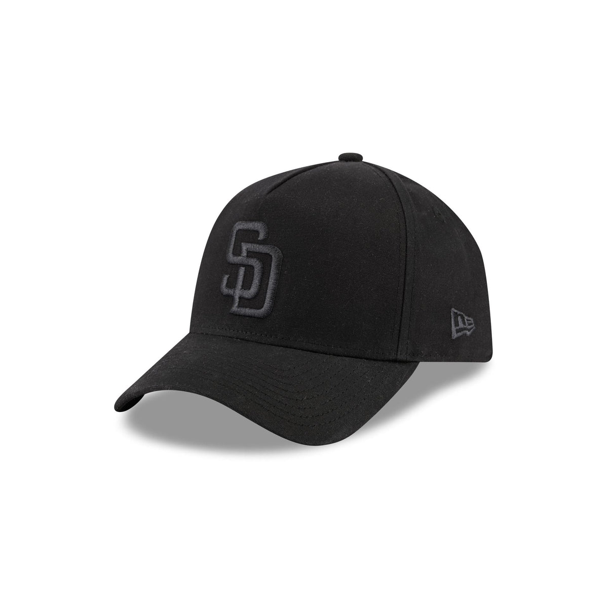 San Diego Padres Waxed Canvas Black 59FORTY A-Frame Fitted Hat
