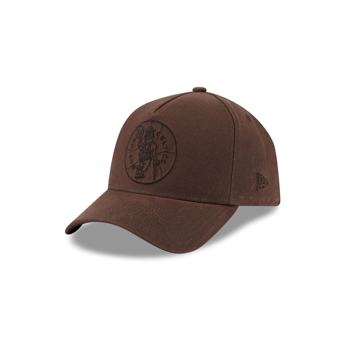 Boston Celtics Waxed Canvas Brown 59FORTY A-Frame Fitted Hat