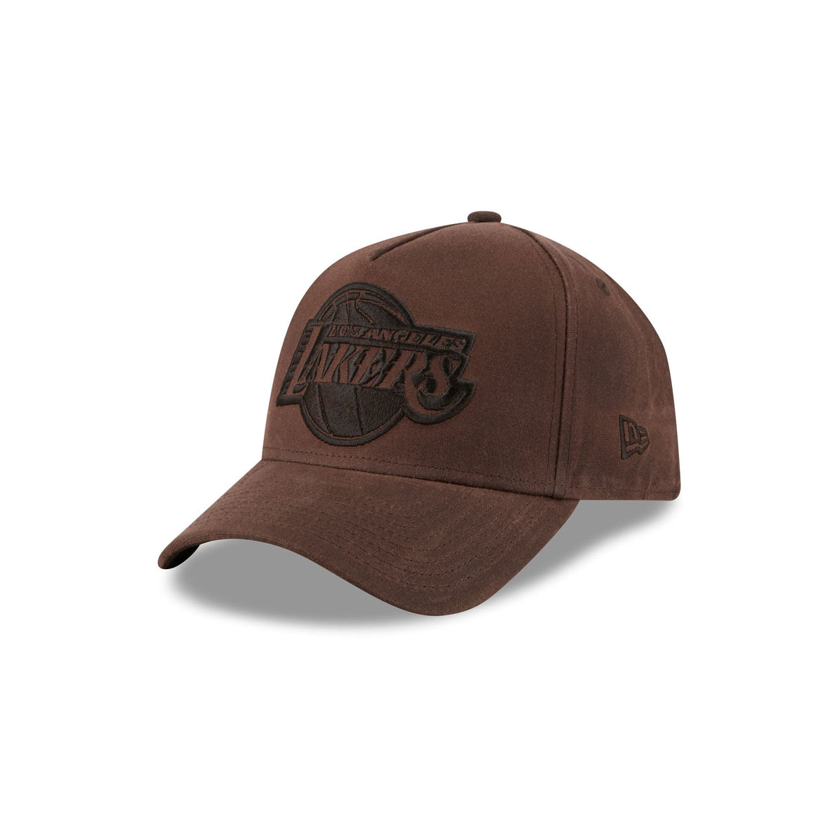 Los Angeles Lakers Waxed Canvas Brown 59FORTY A-Frame Fitted Hat