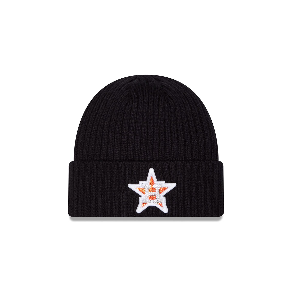 Houston Astros Rhinestone Badge Beanie Hat