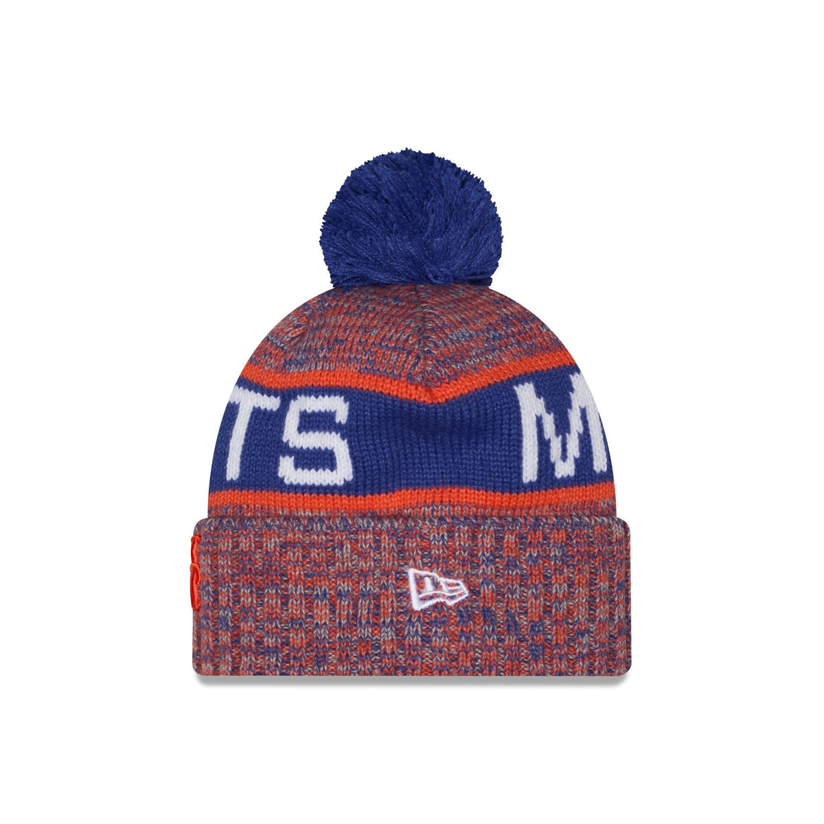 New York Mets Tri Color Pom Knit Hat