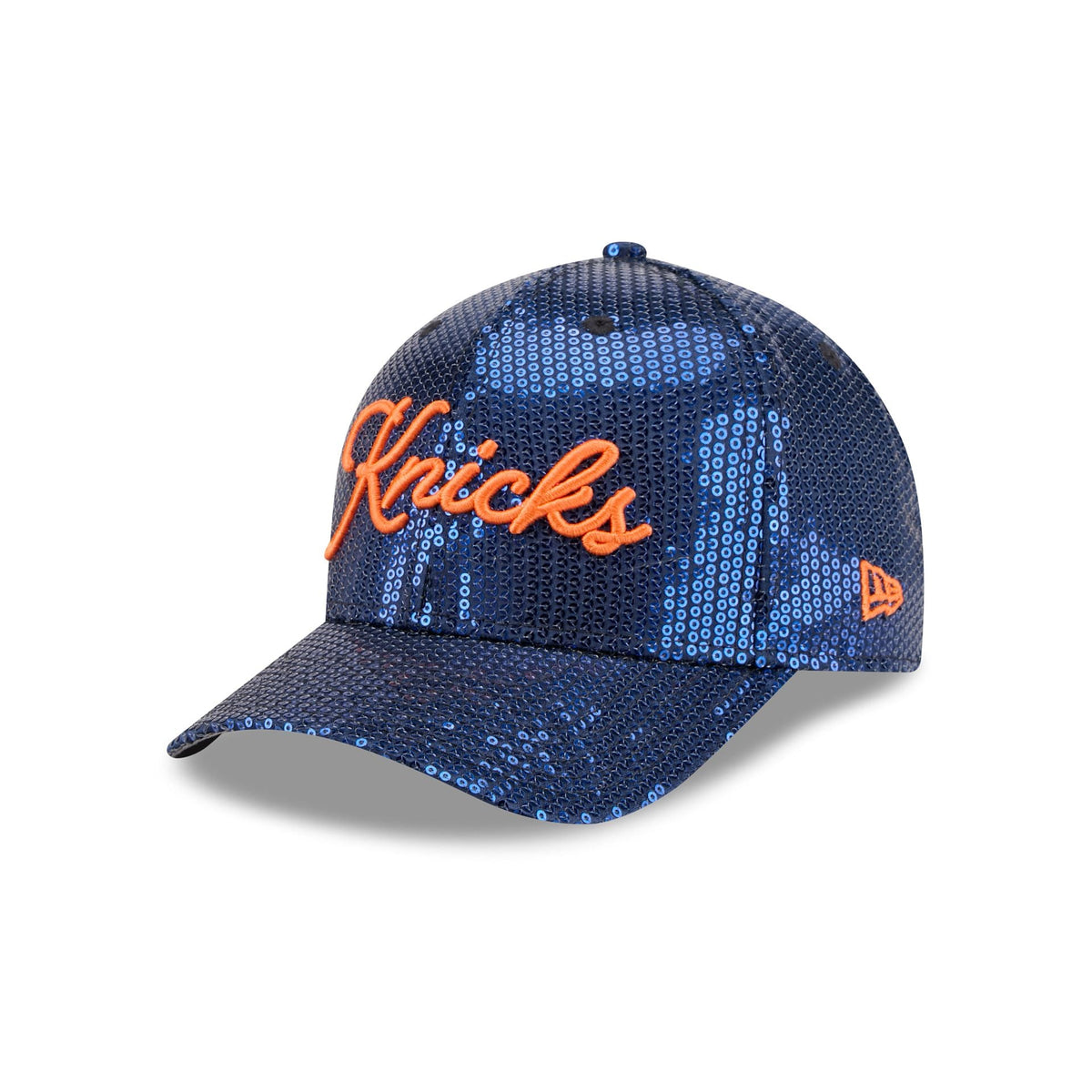 New York Knicks Sequin Script Women's 9FORTY M-Crown Snapback Hat