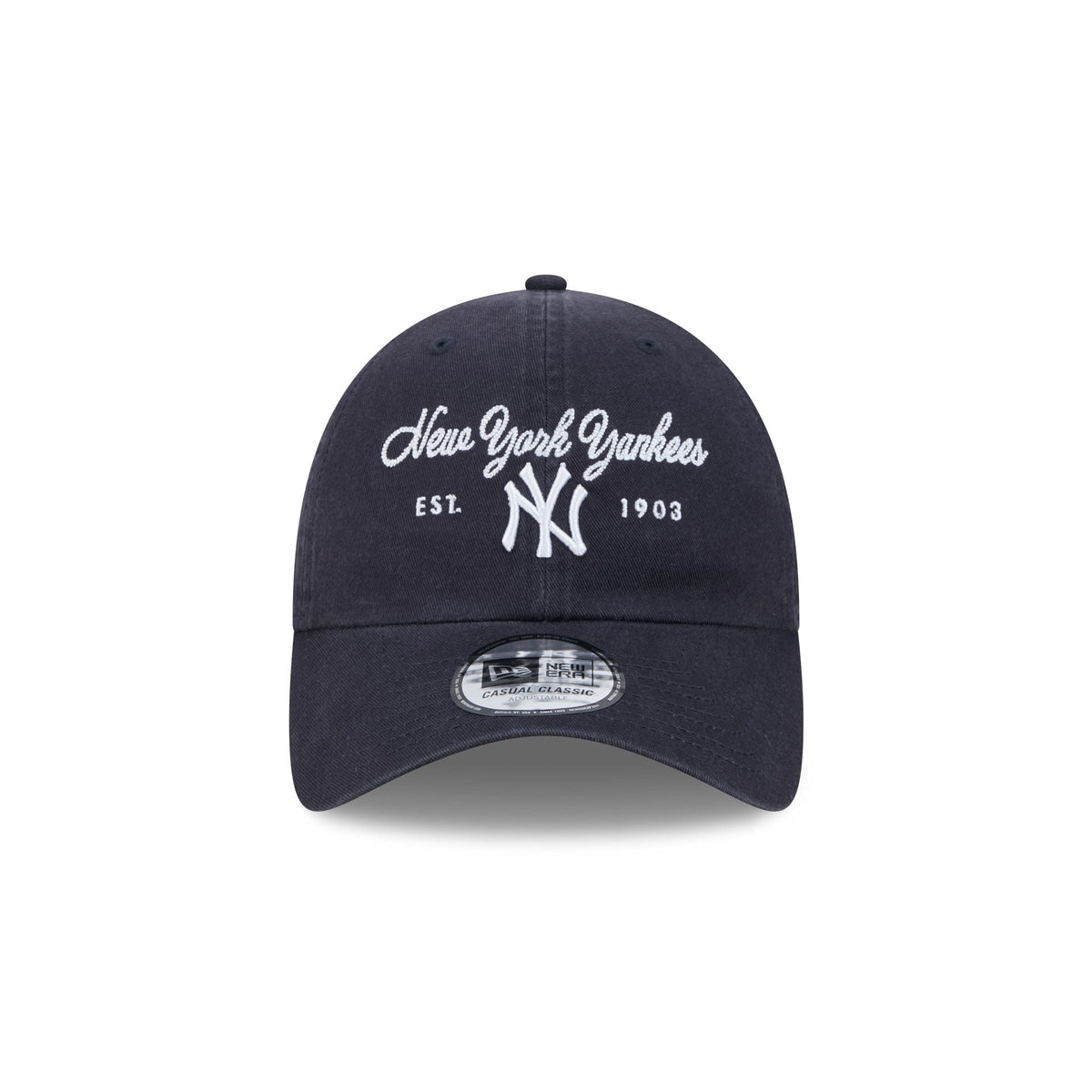 New York Yankees Script Wordmark Casual Classic Adjustable Hat