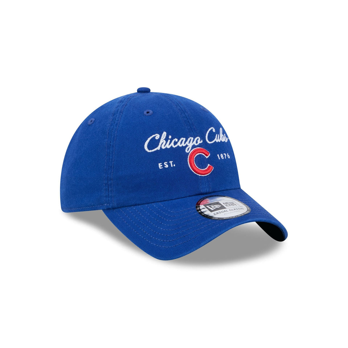 Chicago Cubs Script Wordmark Casual Classic Adjustable Hat