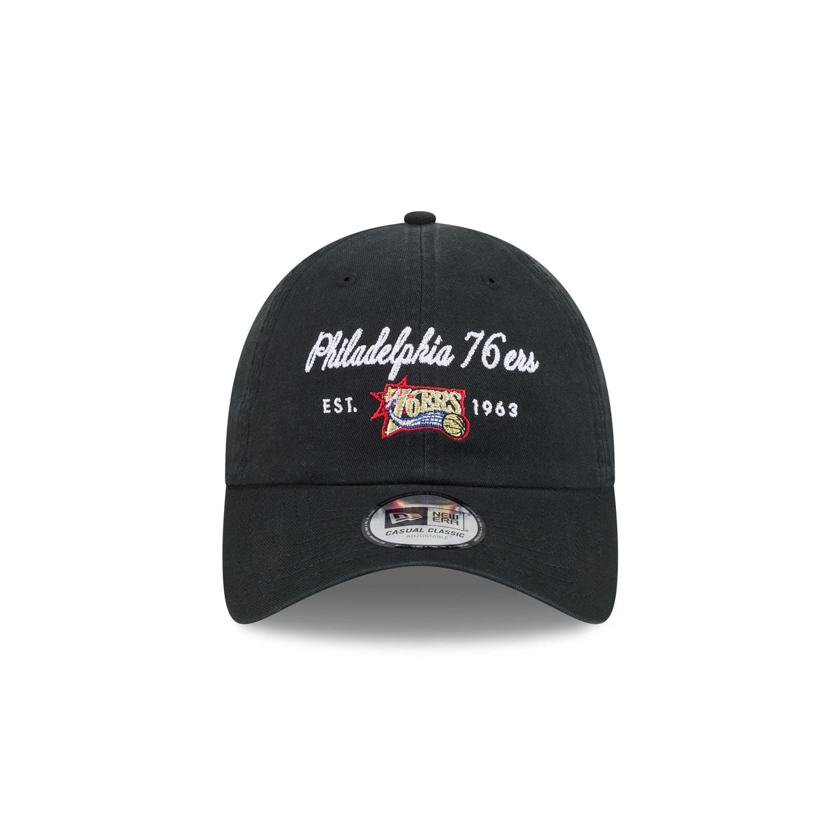 Philadelphia 76ers Script Wordmark Casual Classic Adjustable Hat
