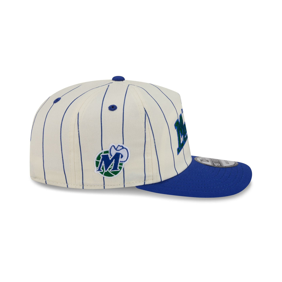 Dallas Mavericks Chrome White Pinstripe 19TWENTY Snapback Hat