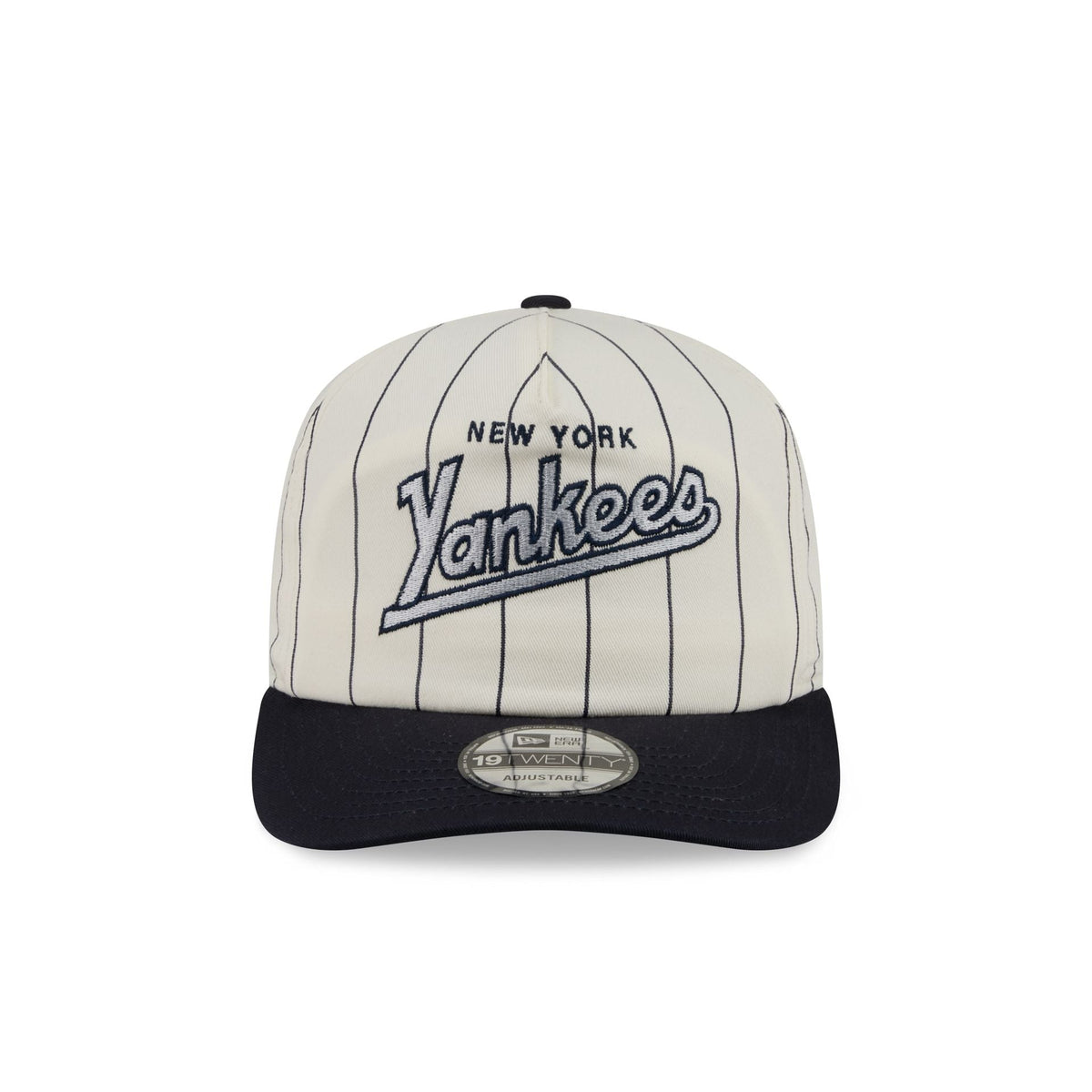 New York Yankees Chrome White Pinstripe 19TWENTY Snapback Hat