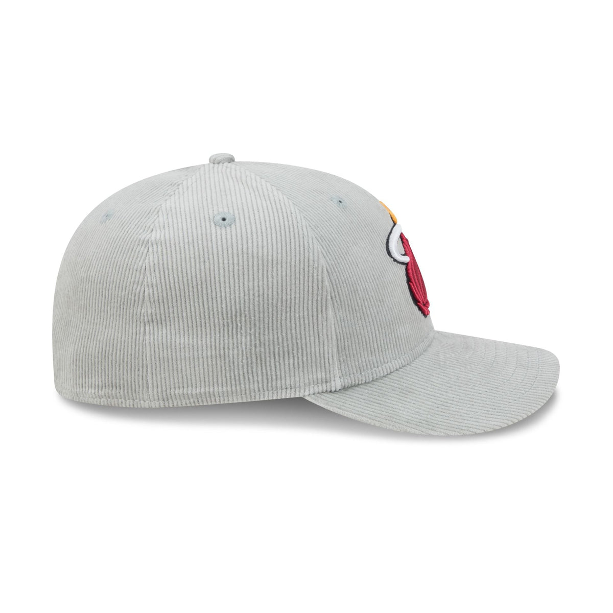 Miami Heat Light Gray Corduroy 59FIFTY Fitted Hat