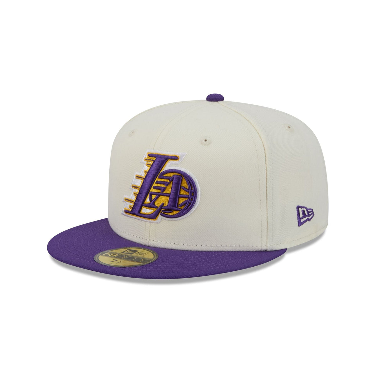 Los Angeles Lakers Deceptor Chrome White 59FIFTY Fitted Hat