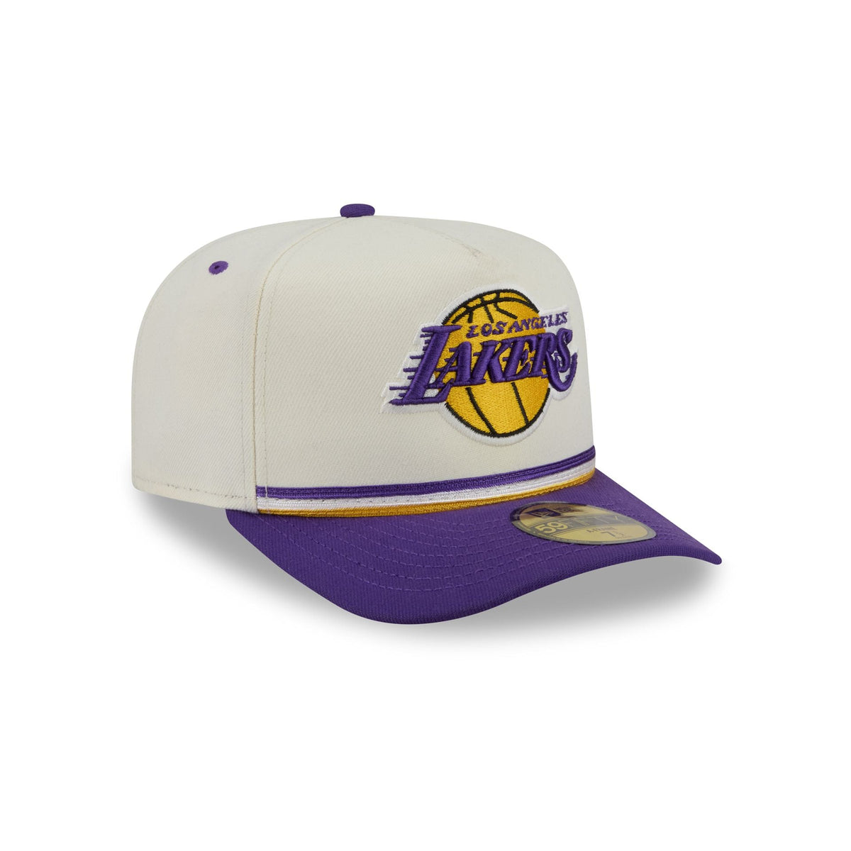 Los Angeles Lakers Vintage Stripe 59FIFTY A-Frame Fitted Hat