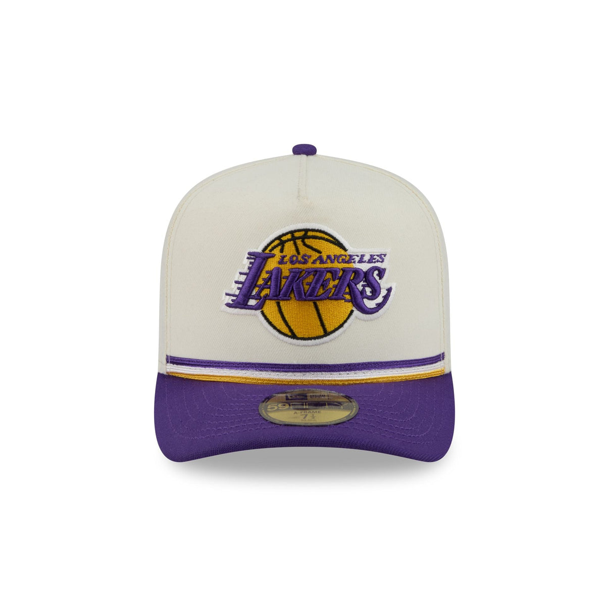 Los Angeles Lakers Vintage Stripe 59FIFTY A-Frame Fitted Hat