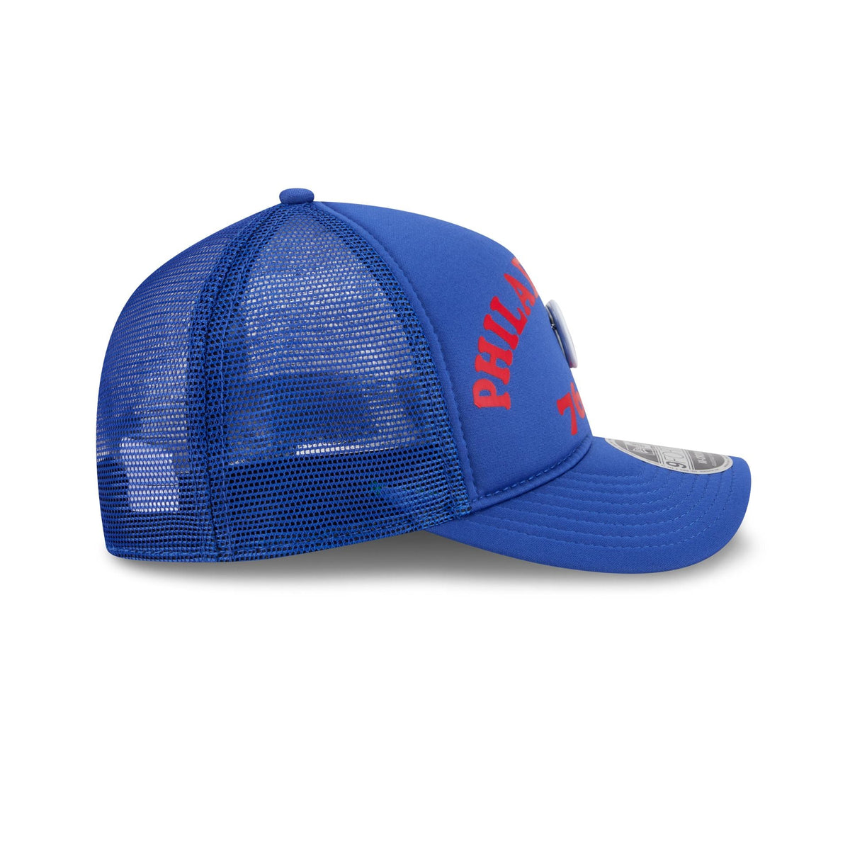 Philadelphia 76ers Button 9FORTY M-Crown A-Frame Trucker Hat