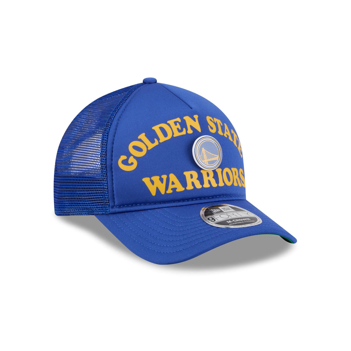 Golden State Warriors Button 9FORTY M-Crown A-Frame Trucker Hat