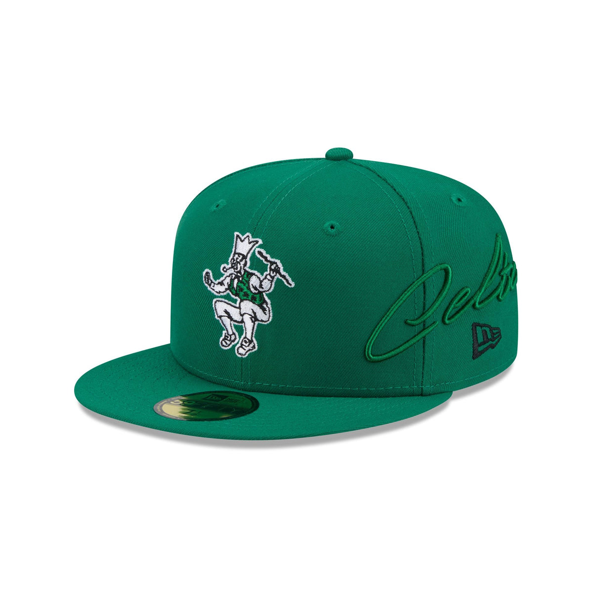 Boston Celtics Side Script 59FIFTY Fitted Hat
