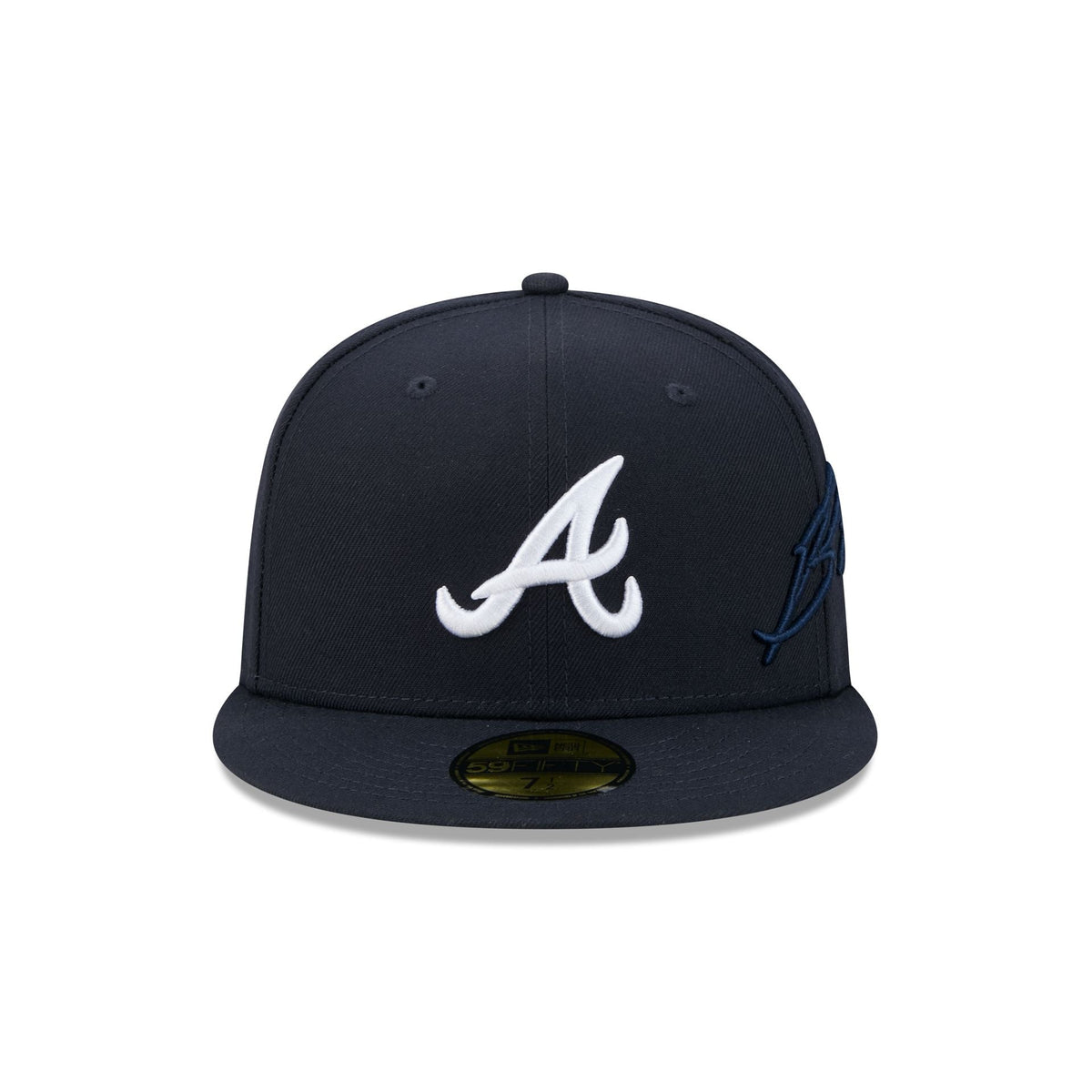 Atlanta Braves Side Script 59FIFTY Fitted Hat