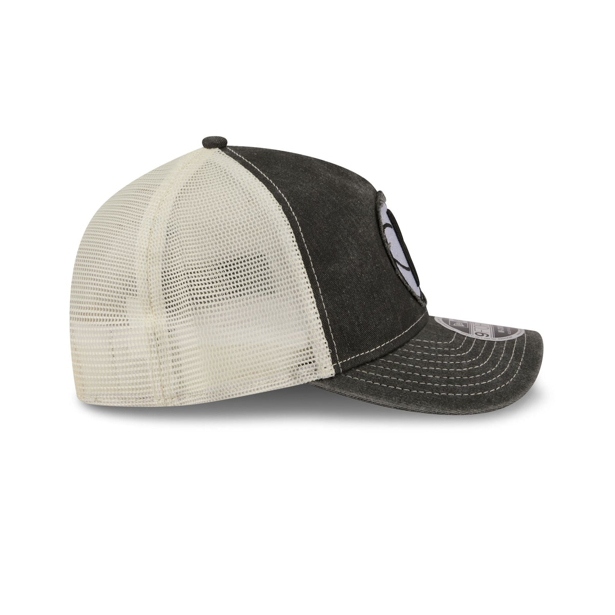 Brooklyn Nets Frayed Logo 9FORTY M-Crown A-Frame Trucker Hat