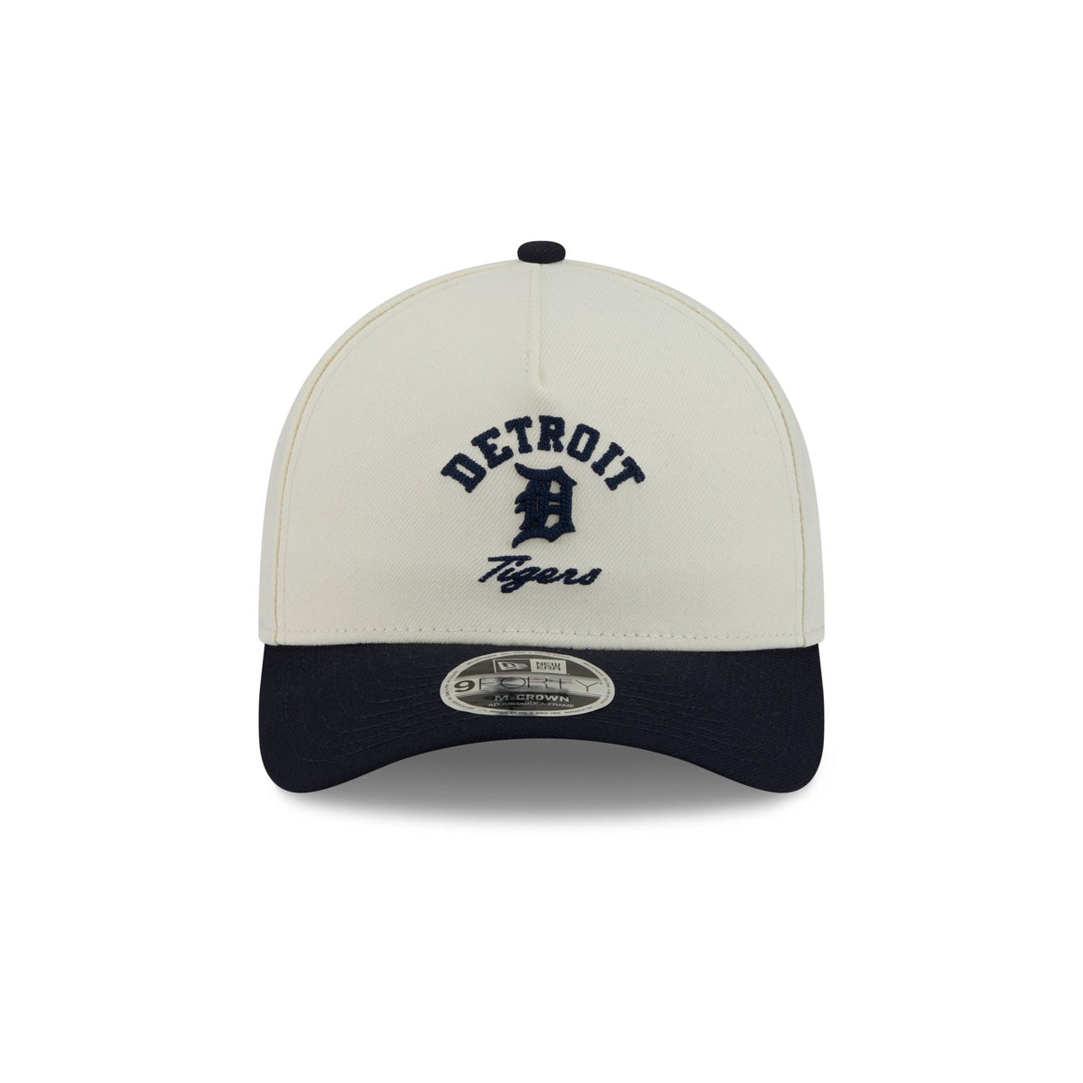 Detroit Tigers Arched Graphic Chrome White 9FORTY M-Crown A-Frame Snapback Hat