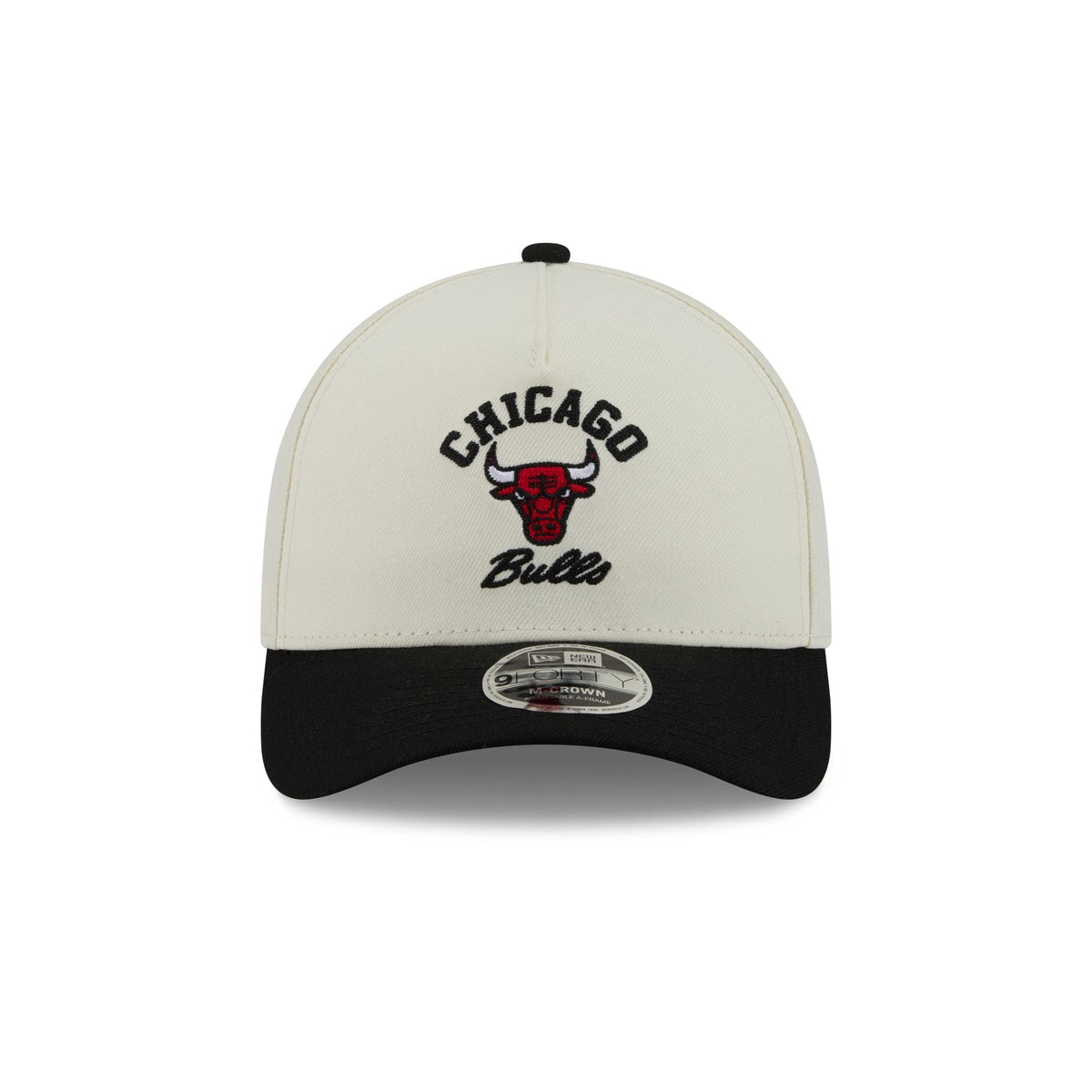Chicago Bulls Arched Graphic Chrome White 9FORTY M-Crown A-Frame Snapback Hat