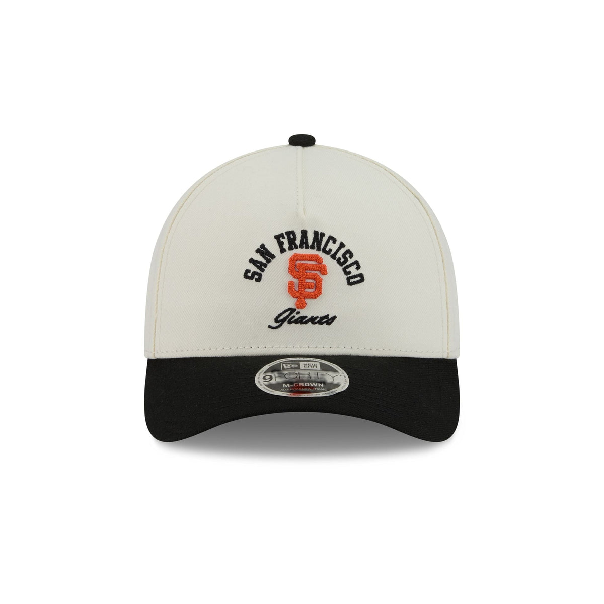 San Francisco Giants Arched Graphic Chrome White 9FORTY M-Crown A-Frame Snapback Hat