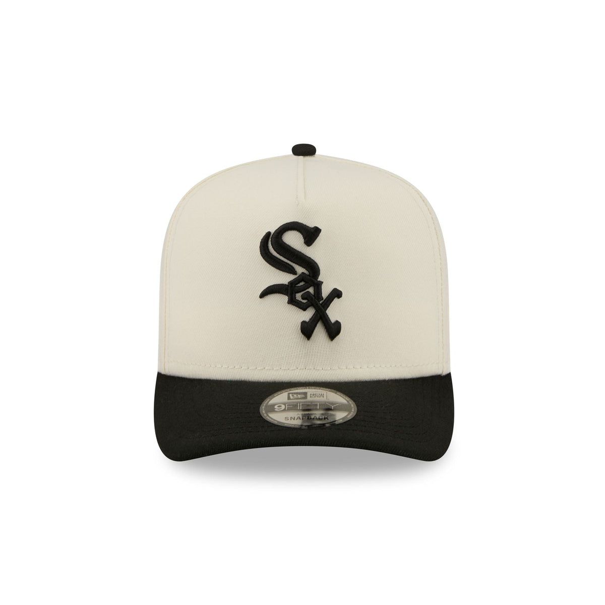 Chicago White Sox Statement Back Chrome White 9FIFTY A-Frame Snapback Hat