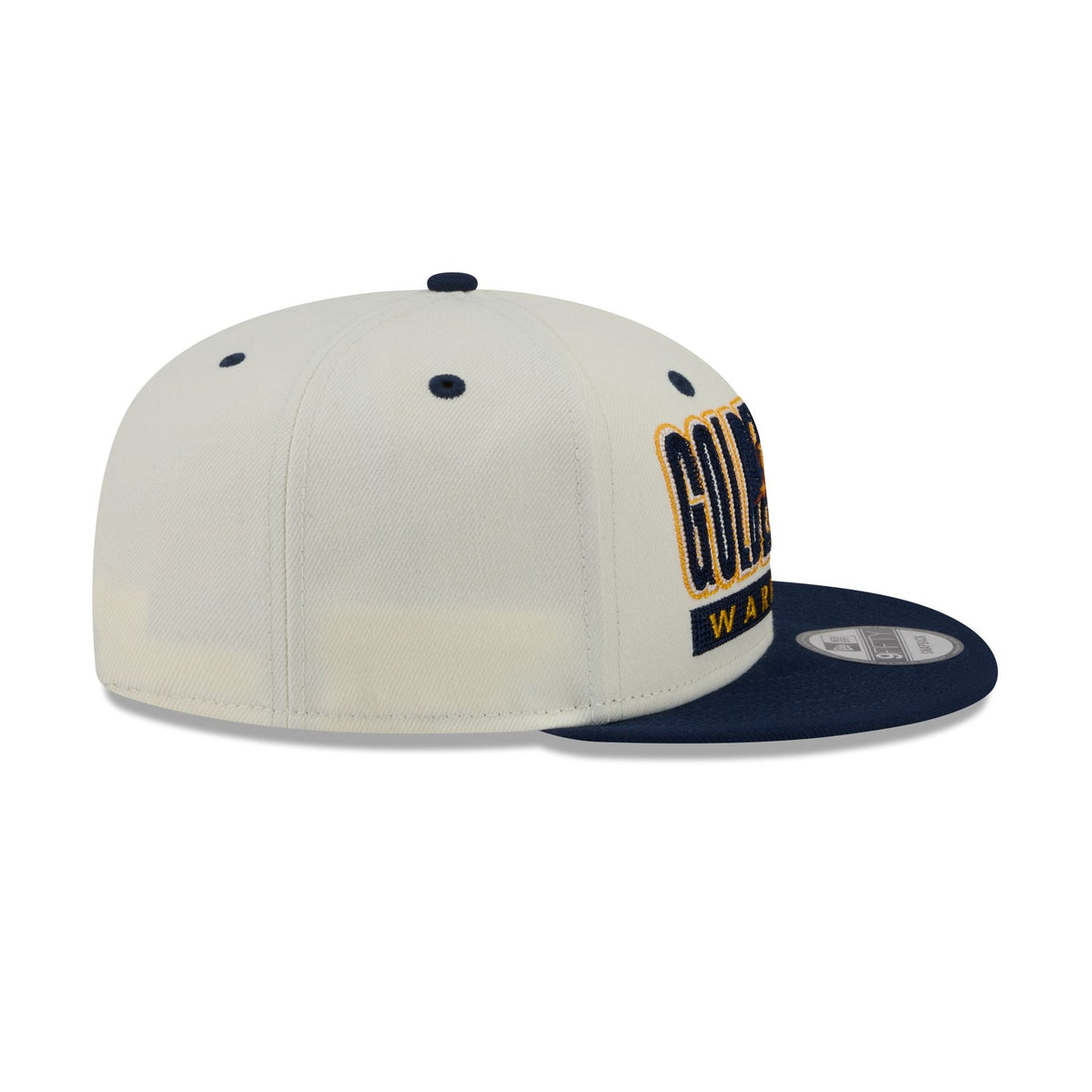 Golden State Warriors Classic Stacked Chrome 9FIFTY Snapback Hat