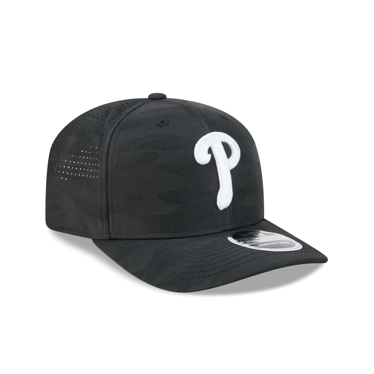 Philadelphia Phillies Black Camo Performance 9SEVENTY Stretch-Snap Hat