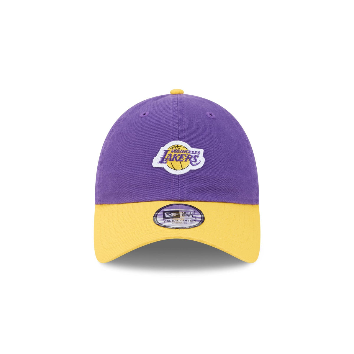 Los Angeles Lakers Mini Logo Two Tone Casual Classic Adjustable Hat