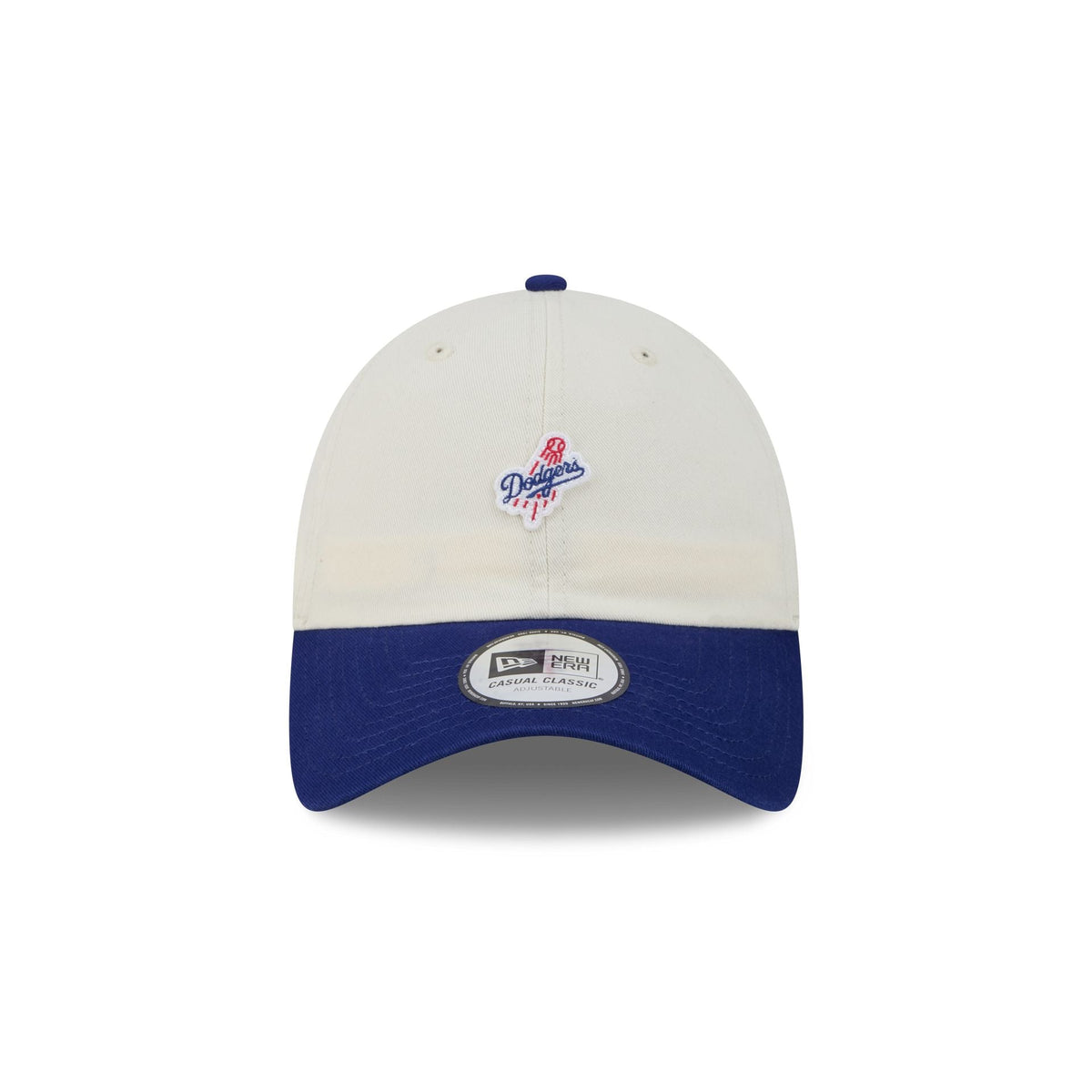 Los Angeles Dodgers Mini Logo Chrome White Casual Classic Adjustable Hat