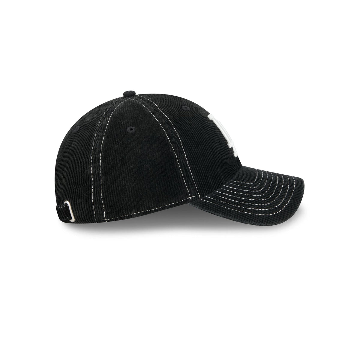 Los Angeles Dodgers Washed Black Corduroy Casual Classic Adjustable Hat