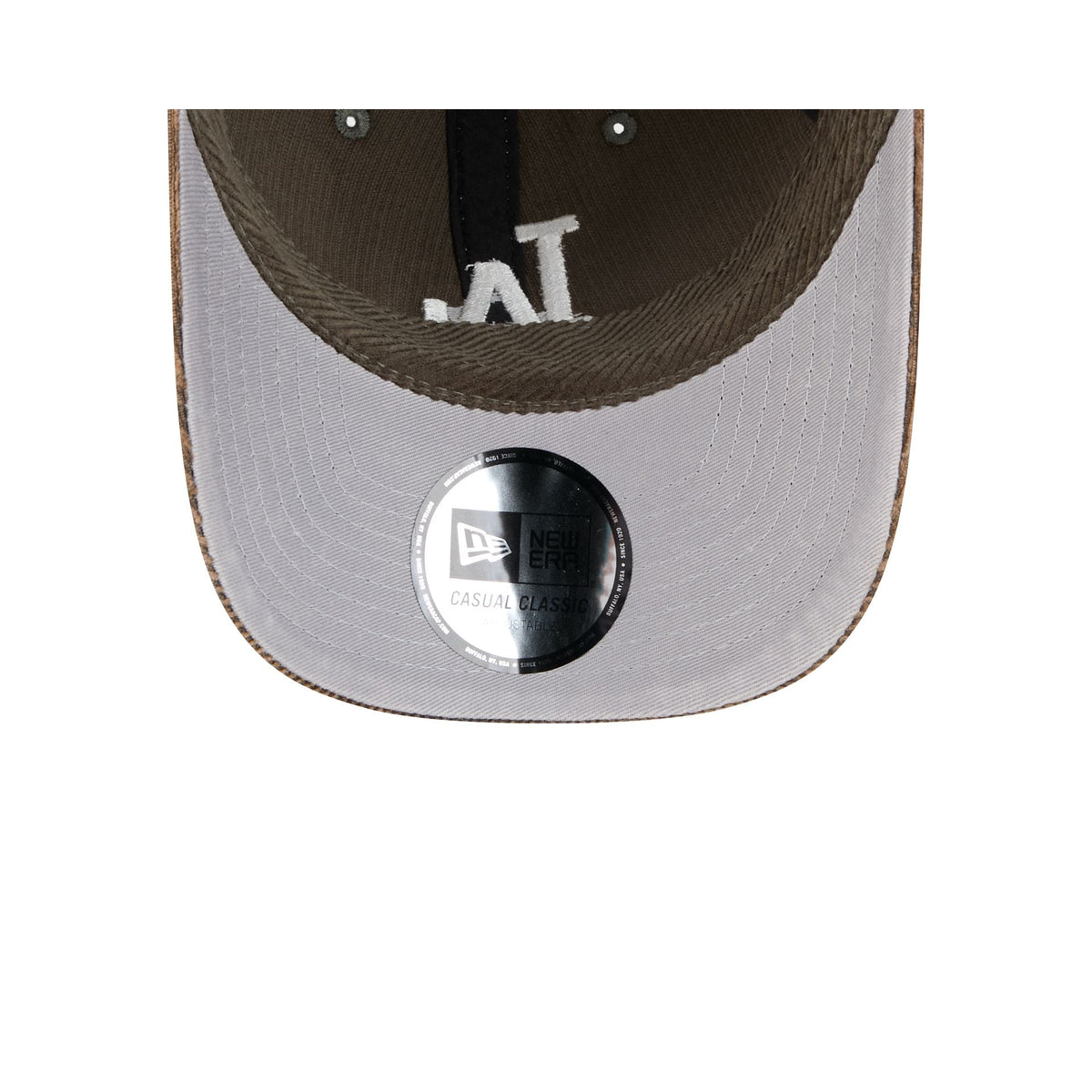 Los Angeles Dodgers New Olive Washed Corduroy Casual Classic Adjustable Hat