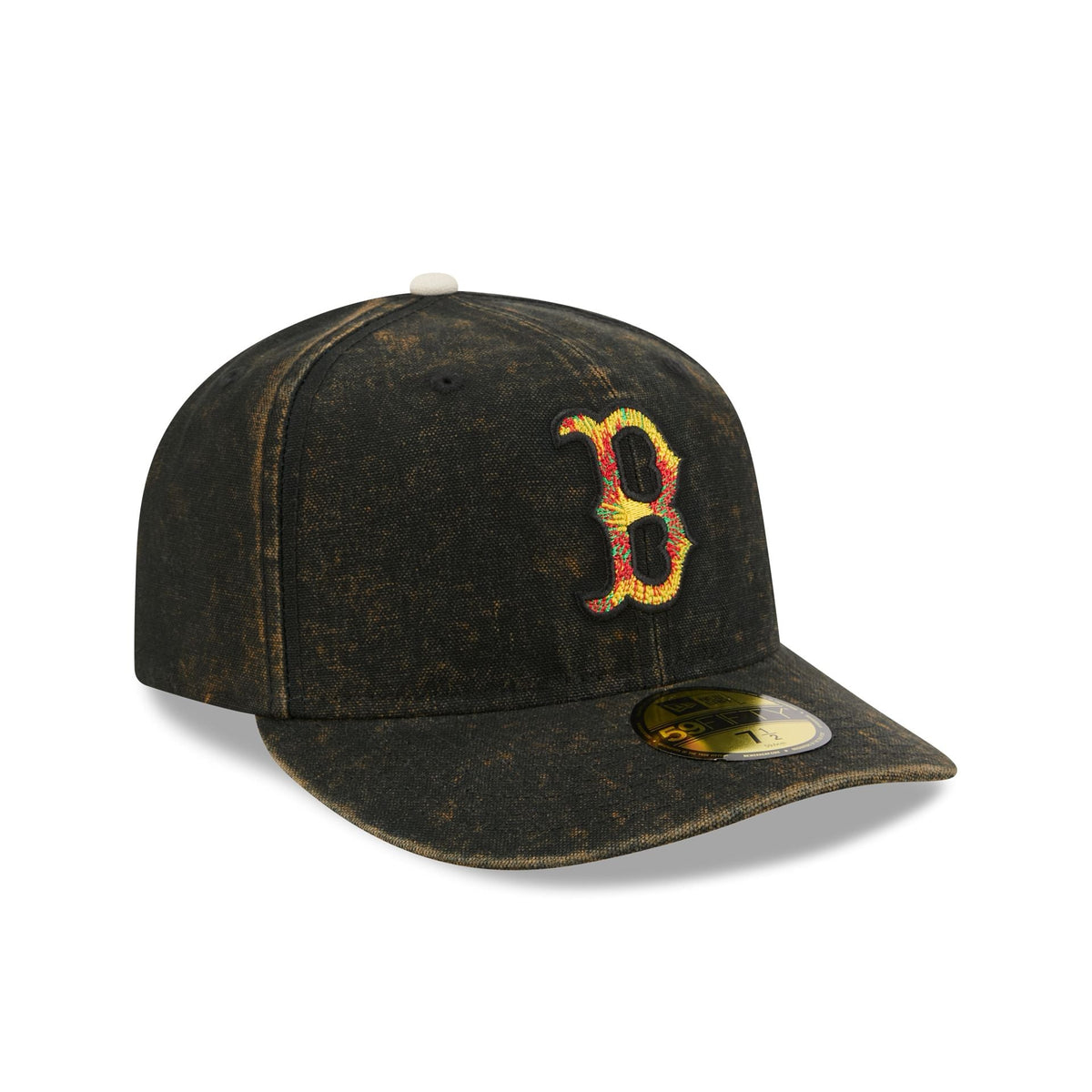 Just Caps Tie Dye Logo Boston Red Sox 59FIFTY Fitted Hat