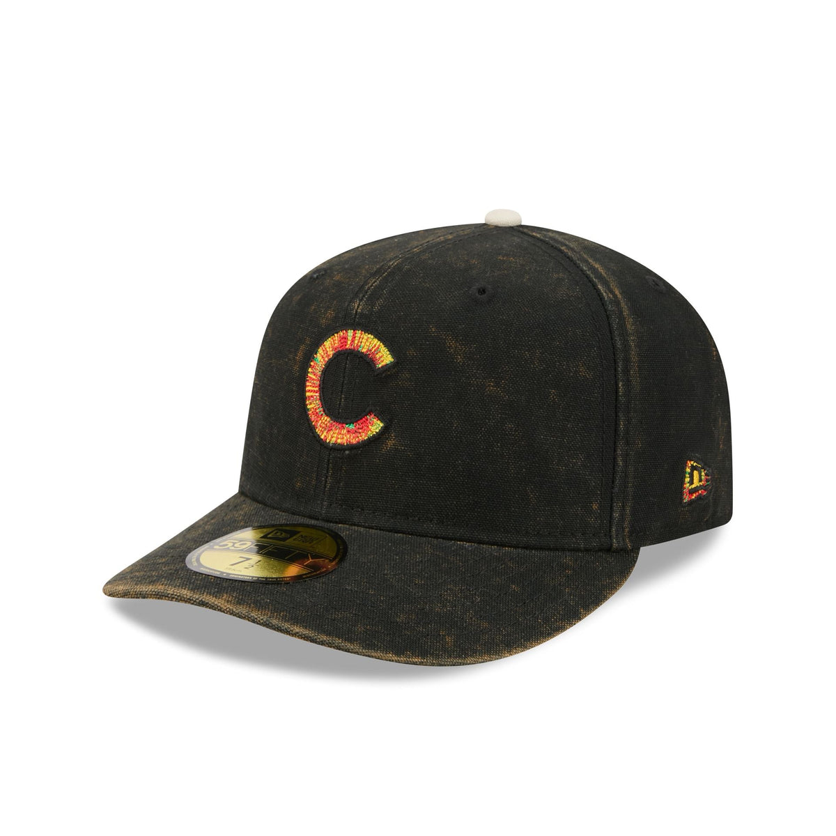 Just Caps Tie Dye Logo Chicago Cubs 59FIFTY Fitted Hat