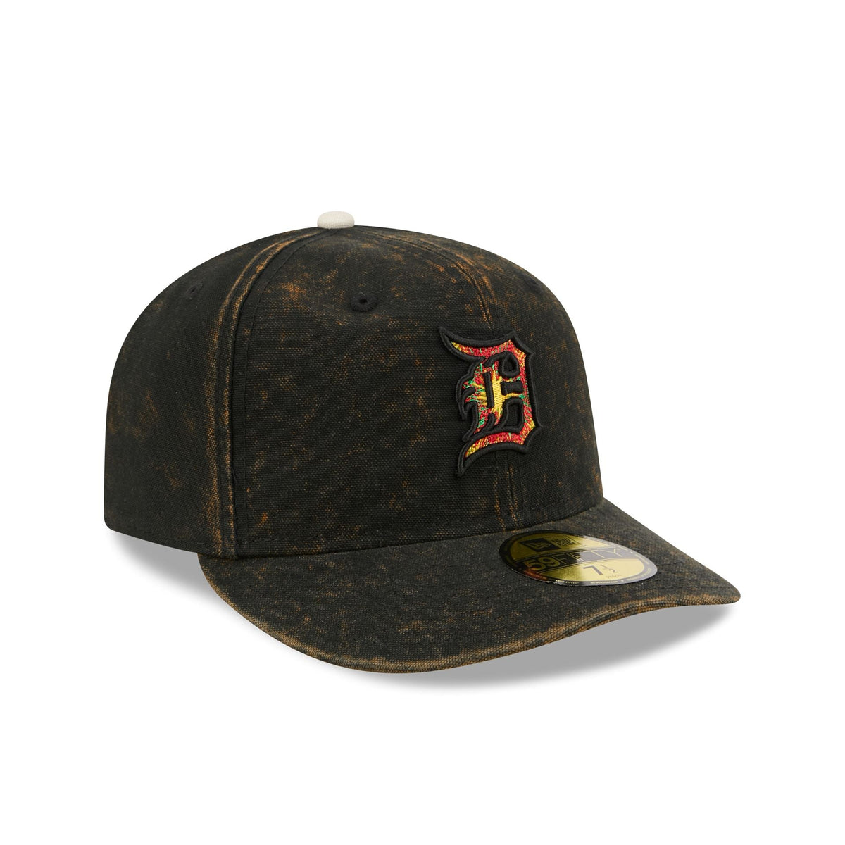 Just Caps Tie Dye Logo Detroit Tigers 59FIFTY Fitted Hat