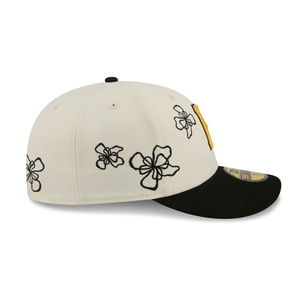 Pittsburgh Pirates Floral Outline 59FIFTY Fitted Hat