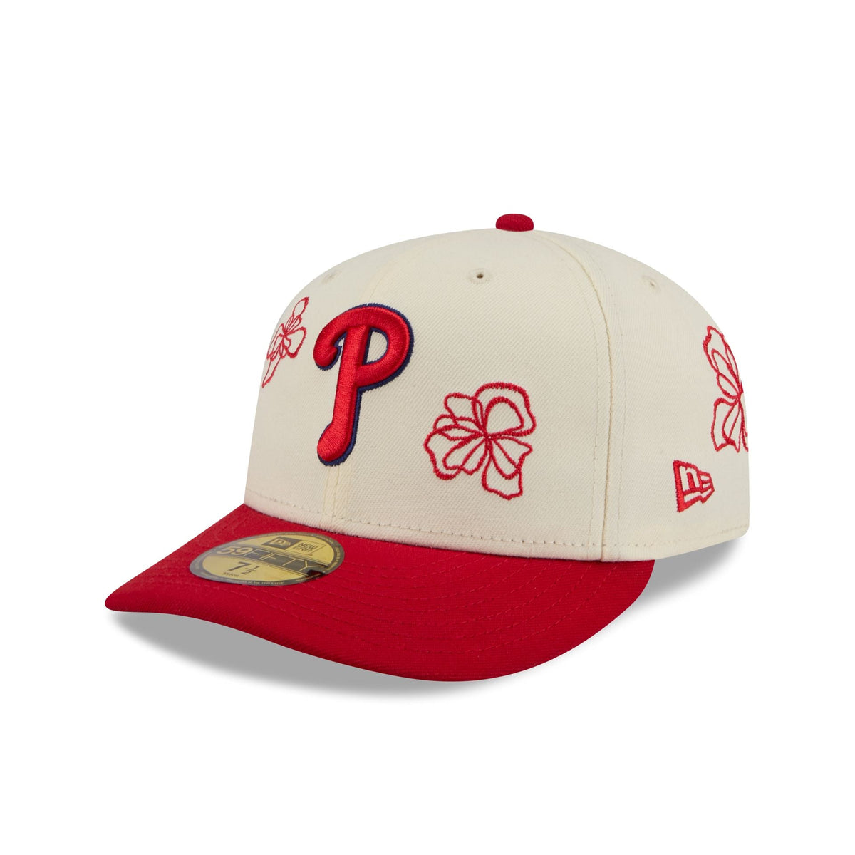 Philadelphia Phillies Floral Outline 59FIFTY Fitted Hat