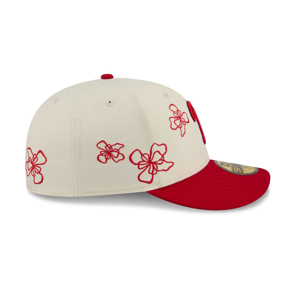 Philadelphia Phillies Floral Outline 59FIFTY Fitted Hat