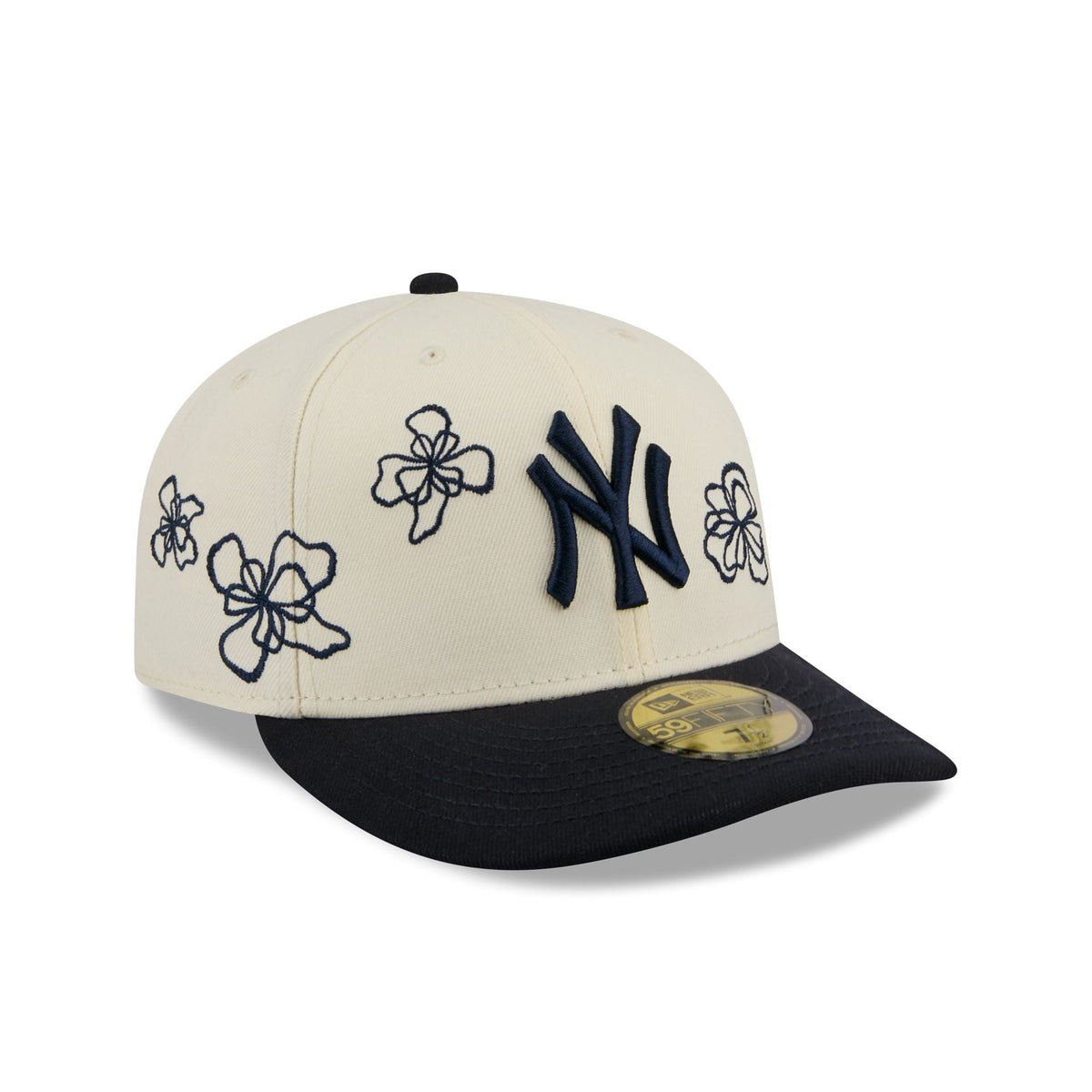 New York Yankees Floral Outline 59FIFTY Fitted Hat