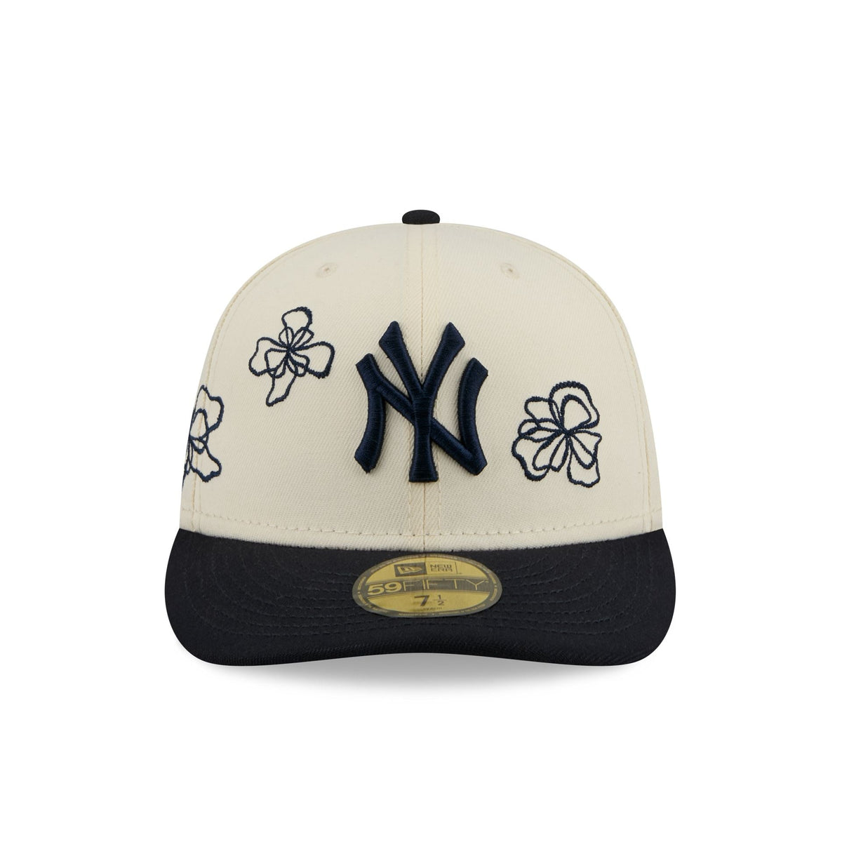 New York Yankees Floral Outline 59FIFTY Fitted Hat