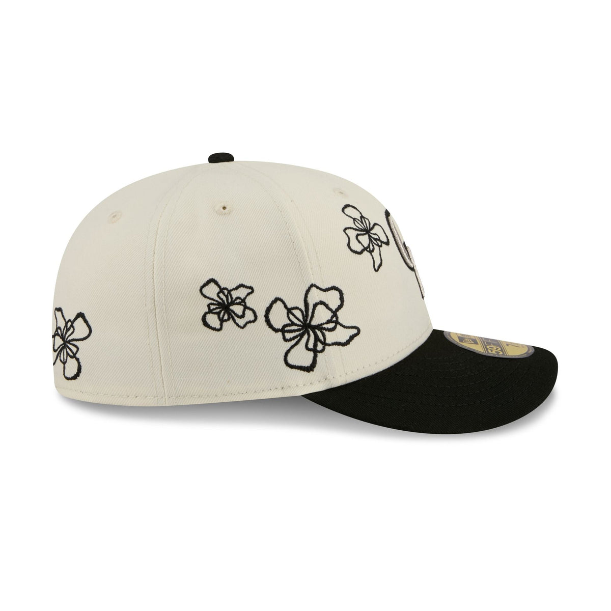 Colorado Rockies Floral Outline 59FIFTY Fitted Hat