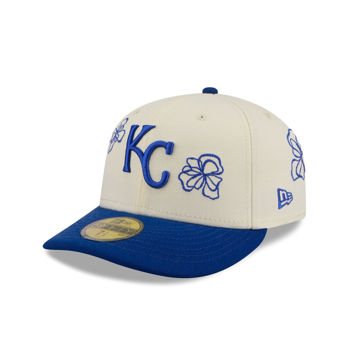 Kansas City Royals Floral Outline 59FIFTY Fitted Hat