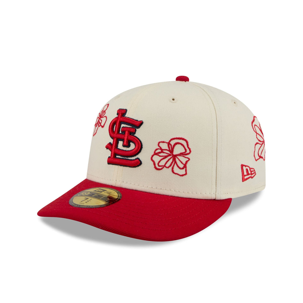 St. Louis Cardinals Floral Outline 59FIFTY Fitted Hat