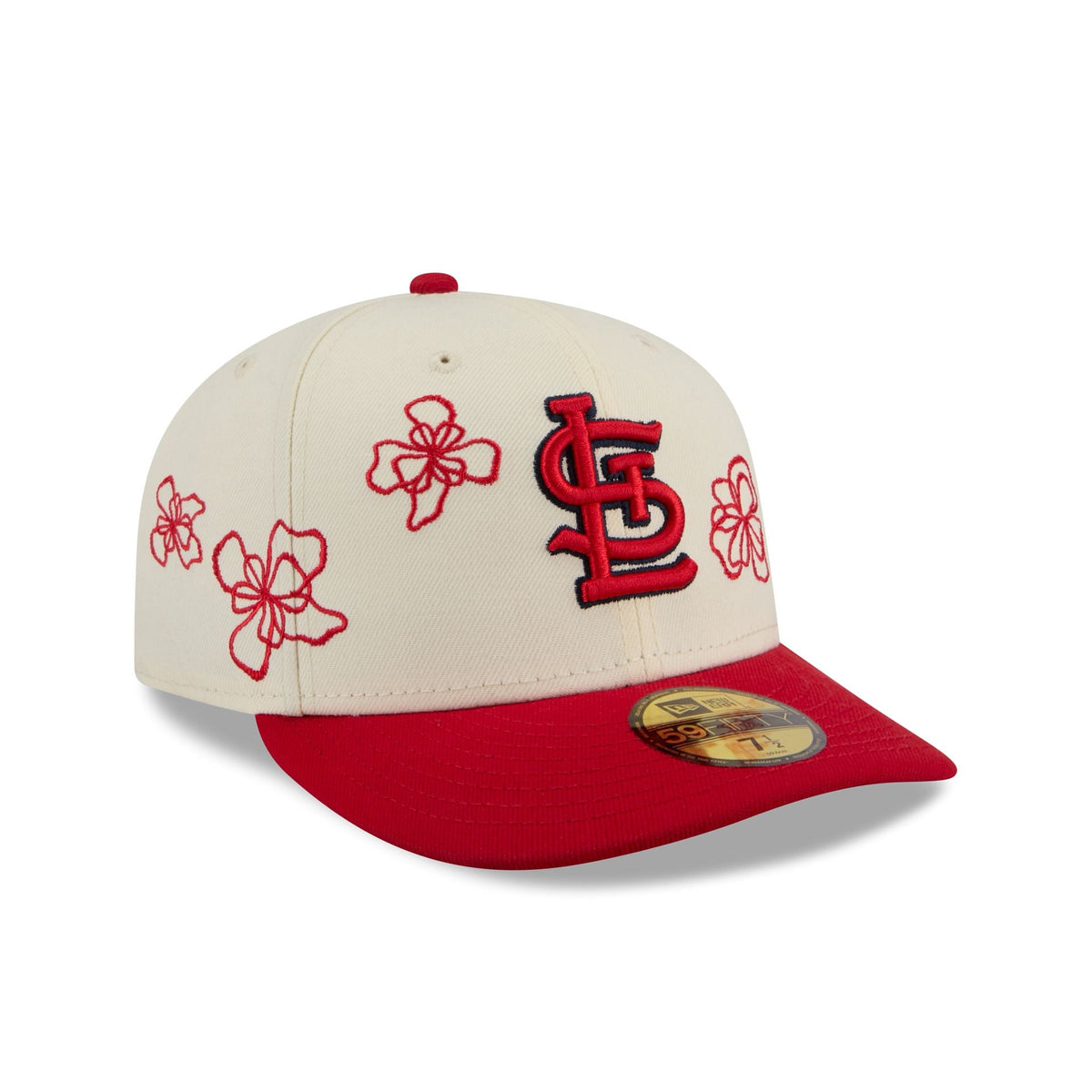 St. Louis Cardinals Floral Outline 59FIFTY Fitted Hat