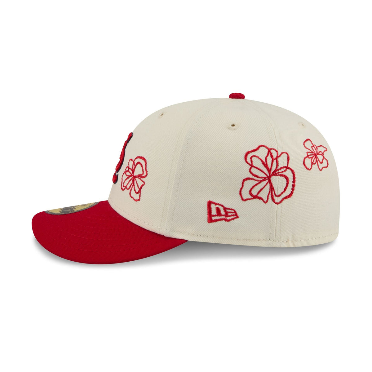 St. Louis Cardinals Floral Outline 59FIFTY Fitted Hat