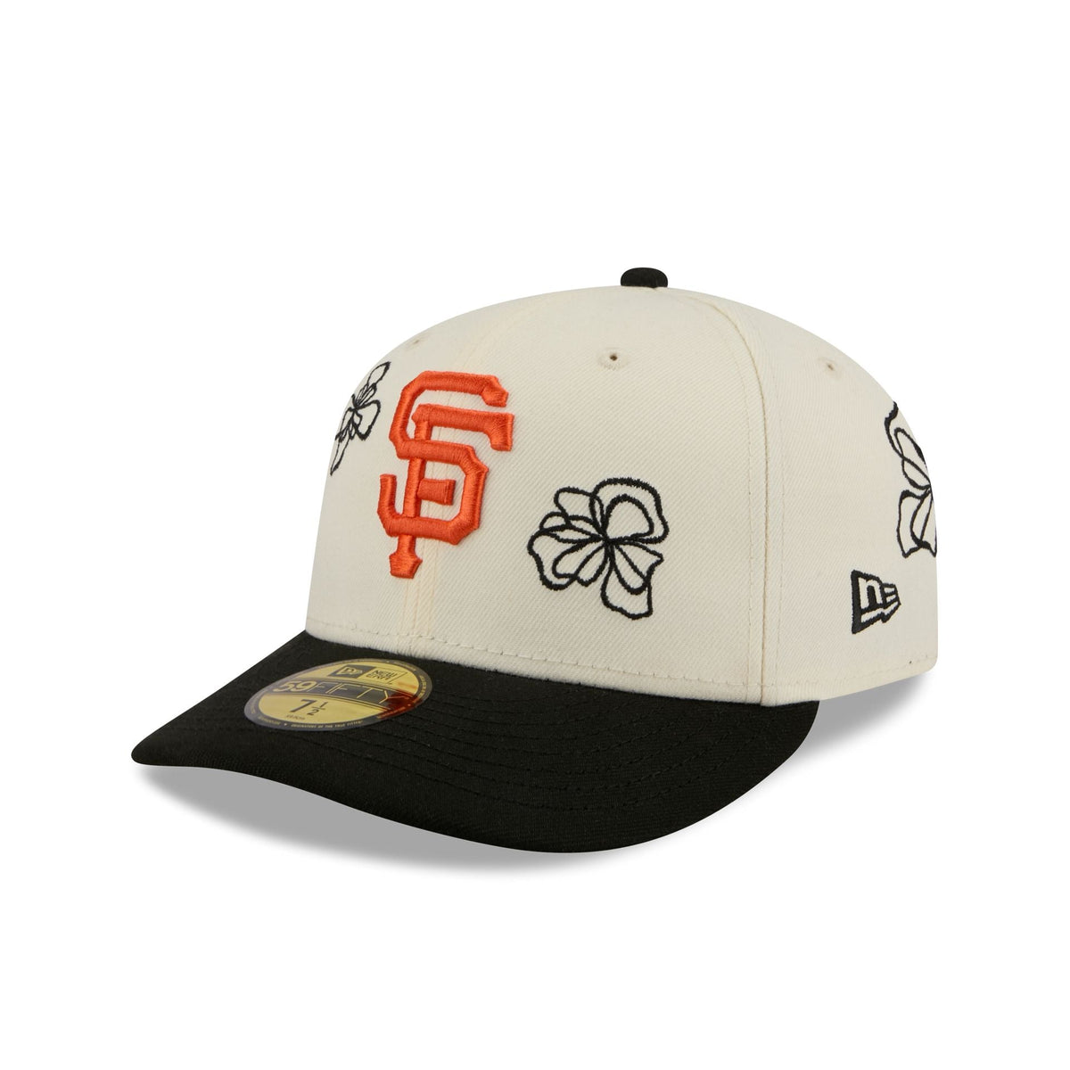San Francisco Giants Floral Outline 59FIFTY Fitted Hat
